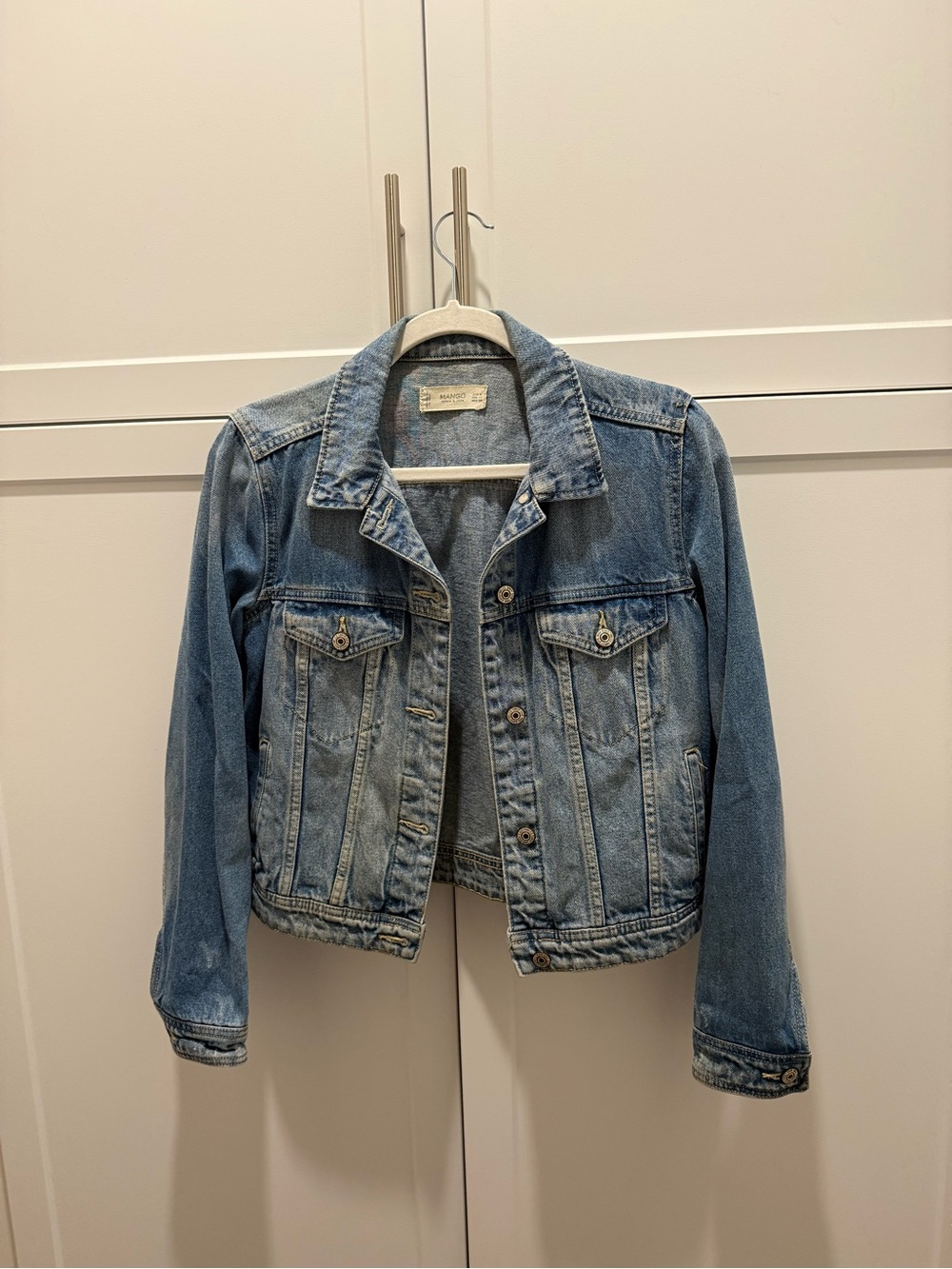 Mango Light Blue Denim Jean Jacket - Picture 3 of 4